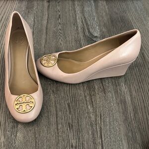 Tory Burch Pink Wedge Slip-On Shoes